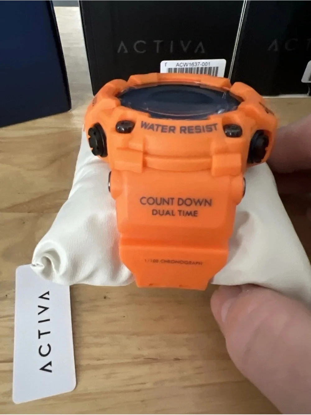 Invicta Orange Digital Sport Watch with Black Dial